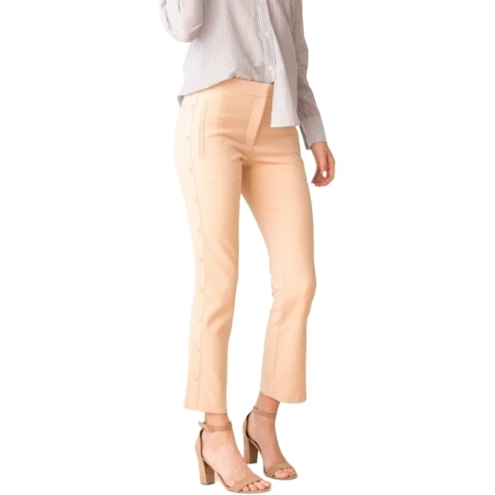 Tibi Anson Skinny Crop Pants, Size 10, Blush, EUC